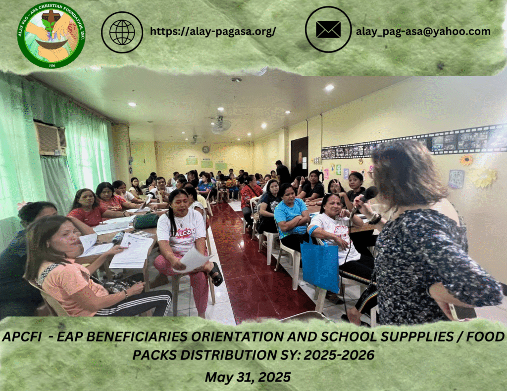 APCFI – EAP Orientation And Supplies Distribution For S.Y. 2025-2026