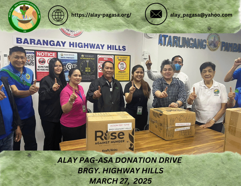 Alay Pag-asa Donation Drive – March 2025