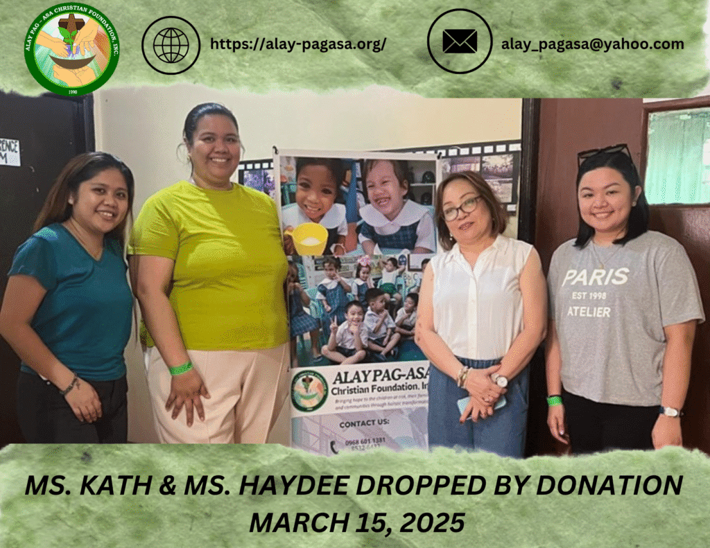 Ms. Kath & Ms. Haydee Drop-By Donation