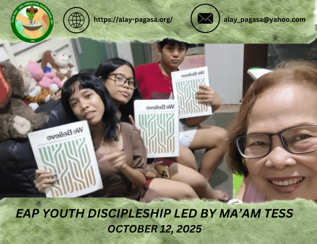 EAP Youth Discipleship Led By Ma’am Tess – October 2025 – Session 2