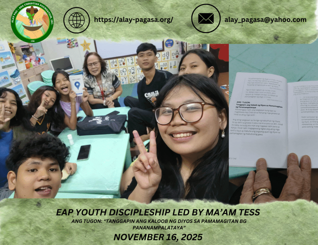 EAP Youth Discipleship Led By Ma’am Tess – November 2025 – Session 1